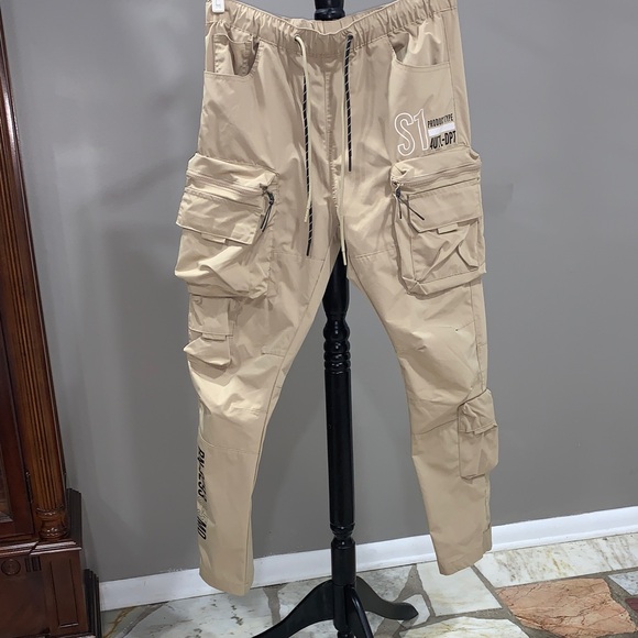 Smoke Rise Cargo Utility Nylon Pants Size Large - Picture 3 of 15